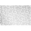 SaRani Tappeto Guida Passatoia Corsia Cucina Gomma Antiscivolo Ghirigori Foglie Grigio (325x50 cm)