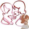 Tagliabiscotti.it Prima Comunione - Cresima - Bambina in Preghiera - Cutter Sezionato in 7 pezzi ideale per creare decorazioni per biscotti o torte in cake design in Pasta di Zucchero. Dim. 10cm x 6cm