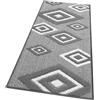 emmevi Tappeto Cucina Rombi Tridimensionali 3D Assorbente Morbido Moderno Antiscivolo 57x230 Grigio