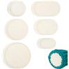 NBEADS 12 pz 6 misure di Fondo per Cestini In Legno, ovali cestini in legno Base Ovale In Legno per Cestini All'Uncinetto per Forniture Fai Da Te per Intreccio di Cestini, Foro: 6mm