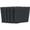vhbw 5x filtro compatibile con Einhell TE-VC 2340 SACL, 2238 SACL; EX; CH, 2340 SACL; EX; ARG aspirapolvere - Filtro in spugna nero