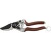 FELCO 8 ELITE forbice ergonomica per destrimani mano grande, manici pelle, lama F-Tech nera, taglio 25 mm, 210 mm, strumento professionale svizzero