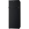 INFINITON ELECTRONICS Infiniton Frigorifico a due porte FG-249D14NEA, 204 litri, altezza 143 cm, E, Led interni, porta reversibile, nero