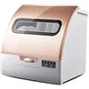 RKYRRKI Lavastoviglie da tavolo automatica professionale compatta portatile lavastoviglie, display a LED, porta con maniglia, facile da pulire [classe energetica A+]