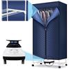 CABINE Muto Asciugale da 152 Cm, Mute, Timer Di Asciugatura a 2 Livelli da 1000 W./B