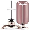 WolFum Asciugatrice Elettrica Stendibiancheria Compatta Tumble Home Silenzioso 900 W Asciugatura Rapida 15 kg Carico Sterilizzazione Aria Calda Acari Domestici (Colore : Coffee Color)