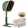 CAJOLI Cappuccio di gamma desktop, 66 ° regolabile, barbecue Hot Pot Portable Range Hood,Verde