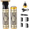 Brrnoo Kit tagliacapelli elettrico 3 in 1 uomo, senza fili, per tagliare i capelli, kit per la toelettatura dei capelli, con 4 pettini guida per naso e facciali