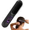 Ylnailky Spazzola Stirante per Capelli - Styler Ceramico Ricaricabile A 3 Temperature | Spazzola Raddrizzante Riscaldata E Pettine Per Capelli,Per Styling Lunghi Corti Donne Ragazze Casa