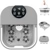 COSTWAY Massaggiatore Pieghevole per Pediluvio Shiatsu Motorizzato | Idromassaggiatore Plantare con Calore Doccia e Timer, 35-48 ℃