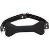 HUNTVE Atrezzo per giochi di ruolo Juguete de hueso de silicona transpirable Bola bucal de silicona de tamaño ajustable (negro)