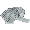 vhbw Attacco a pettine 16-28 mm compatibile con Philips HC5612/15, HC5610/15 tagliacapelli, regolabarba - pettine di ricambio trasparente/grigio