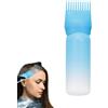 Generic Flacone applicatore per tinture per capelli, bottiglia per shampoo a forma di pettine con spazzola massaggiante per cuoio capelluto, applicatore per pettini per radice per colorazione e olio dei
