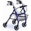 Praxis Medical Network ROLLATOR PIEGHEVOLE IN ALLUMINIO CON CESTINO E SEDILE mod. PMN LIGHT NEW