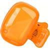 Generic BgH503 - Tappo di copertura per spazzolino da denti, con clip, per spazzolino portatile, per il bagno, casa, in viaggio, per spazzolino da denti, colore: arancione, 5 cm