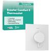 hansgrohe Ecostat Comfort E - Miscelatore termostatico incasso, Rubinetto termostatico con blocco di sicurezza (SafetyStop) a 40° C, Termostato quadrato, 1 utenza, bianco opaco, 33710700