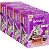 Whiskas Junior - Cibo bagnato per gatti in salsa, 48 sacchetti per porzioni, 12 x 85 g (confezione da 4) - cibo umido di alta qualità, per gatti in crescita da 2 a 12 mesi