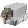 PawHut Lettiera per Gatti Chiusa in PP con Paletta 40.5x60.5x41.5 cm Grigio