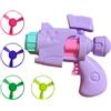 Generisch Cat Fetch Toy, Luminous Disc Shooter Interactive Play, 12 x 8 x 11 cm, Glowing Saucer Launcher Toys, 1 set multicolore per interni ed esterni, per uso domestico