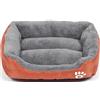 Cicilin Letto per cani e gatti di piccola razza, cuscino da letto per cane, cesto morbido e lavabile, divano per gatto, taglia S, colore: arancione