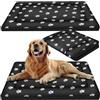 Purlov Cuccia per Cani XXL per Cani di Taglia Media e Grande 100x70 cm Idrorepellente Termoregolante Imbottitura in Schiuma Rivestimento Rimovibile Lavabile Nero 24862
