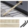 QLS Scala per gatti, gradino per gatti, per balcone, scale, 3 m, con ganci in metallo