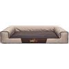 Bjird Cuccia per Cani - Letto Con Rivestimento in Cordura Rimovibile (Lavabile a 30°) - Taglia Piccola e Grande - Coccolosa - 80 x 55 cm - Beige Con Marrone