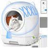 Devoko Lettiera Gatto Autopulente, Lettiera Autopulente Per Gatti XXL 90L, Doppio Sistema Anti-Odori E Protezioni Sicurezza Multiple, Controllo A Distanza Via APP, Ideale Per Famiglie Con Più Gatti