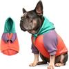 MyBullyLove BULLÉ Felpa con cappuccio per Bulldog francese, 65% cotone, vestibilità Frenchie - Femme, Rosa/Lavanda/Menta, taglia S