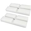 Qzbhct 4 filtri in schiuma per Fluval FX4 FX5 FX6 filtro tanica acquario bio spugna di ricambio
