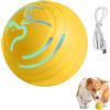 DONGKER Palla Interattiva per Cani, Pallina Ricaricabile USB per Cane con Luce LED, Palla Rotante Automatica per Animali Domestici, per Giocattolo Cani, Cuccioli, Gattini