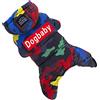 Beavorty Cappotto Invernale Imbottito per Cani con Copricapo Vestiti Mimetici con Bottoni per Cani Piccoli e Medi per Passeggiate all Aperto