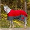 SUNRIDE Coperta invernale da 100 g per cavalli (Stoccolma), combinabile con coperte, 100% impermeabile, 1200D (rosso, 165 cm)