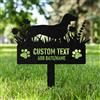 AGEUIRPOD Targa Commemorativa Personalizzata in Metallo per Animali Domestici con Testo/ Nome/Data, Commemorativo per Cani Defunti, Lapide Personalizzata per Cane Gatto, Giardino DecorazioneTombale Animali