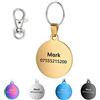 KSZ in Acciaio Inox Pet ID Etichette, Etichette e del Cane Gatto Etichette Personalizzato. Anteriore e Posteriore Engraving. Vari Colori (Oro, Rotondo)