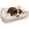 4L Textil Teo Cuccia cane sfoderabile e lavabile Cuccia per Cani Letto Cane taglia grande Divano per Cani (80x60 cm, Beige)