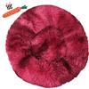 Chickwin Chickw11 Cuccia per Gatti Letto per Cani Gatto, Morbido Tondo Cuccia Letto per Canile Estraibile E Letto per Cane Gatto Peluche Pet Materassini Imbottiti (Tie-Dye Rosso Vino,60CM)