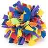MISNODE Palla giocattolo da fiuto per cani, Snuffle Mat Snuffle Treat Dispenser di cane Enricchimento giocattolo giocattolo interattivo palla di alimentazione lenta per alleviare lo stress, 20 cm