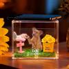 Smile lab Scatola Commemorativa Olografica Personalizzata per Animali Domestici - Cornice in Resina con Foto e Incisione - Regalo Speciale per Ricordare il Tuo Animale, Perfetto per Amici, Familiari