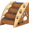 Generic Scala per Gatti e Cani - Scaletta Alta in Legno Antiscivolo per Letto | Grande/Media/Piccola