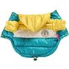 GIBZ Piccolo Cane Cappotto Invernale con Cappuccio Cani Impermeabile Antivento Giacca Caldo Tempo Freddo Cappottino Pile Imbottito per Animali Domestici Giallo