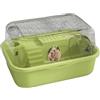 Generisch Gabbia per animali domestici - habitat di criceto a due piani, robusta struttura in plastica, spaziosa, design | comoda gabbia per topi da corsa, cincillà, scoiattolo, dormitorio, dormitorio