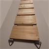 Medikratz Catwalk Ponte sospeso per gatti, in legno massiccio di alta qualità, in diverse lunghezze, 50 cm - 200 cm (naturale) (75 cm)