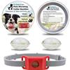 Zoefun Aquality Pets Collare Antiparassitario Naturale, AqualityPets Collare Antiparassitario per Cani Naturale, Ciondolo Repellente per Pulci E Zecche (Rosso)