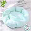 DOTBUY-SHOP Cuccia Cane Peluche Cuccia Gatto e Cane Cuscino per Cani, Forma di Fiore Lavabile Cuscino per Animale Domestico Interno, per Cani Gatti Gattino (50cm,Verde Tenue)