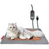 dzqad Cuscinetto Riscaldante Per Gatti, 5 Livelli Di Temperatura E Timer Automatico, Tappetini Riscaldanti Per Gabbie Di Animali Domestici, per Uso Domestico