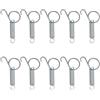 Yjcnelcr Molla Per Chiusura Gabbia Porta Metallo Gancio Dito Per Il Fissaggio Coniglio Pollo Pappagallo Pet Cage Porta 10 Confezioni S/Spring Cage Latch Door Spring Hook Metal Finger