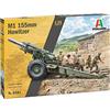 Italeri 6581 M1 155mm Howitzer with Crew, Scala 1:35, Plastic Model Kit, Modello in plastica da Montare, modellismo, mezzi Militari