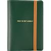 Quasi giorno Cover per notebook Hobonichi Techo originale A6 SOLO NON E' SOLITARIA verde e...