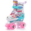 meteor Pattini a rotelle discoteca skate - Roller Parallel 4 ruote - Pattini da pattinaggio in quad per bambini Adolescenti e adulti - Taglia regolabile